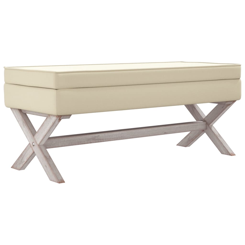 Hocker mit Stauraum 110x45x49 cm Stoff