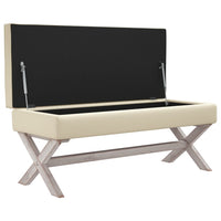 Thumbnail for Hocker mit Stauraum 110x45x49 cm Stoff