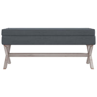 Thumbnail for Hocker mit Stauraum Dunkelgrau 110x45x49 cm Samt