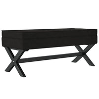 Thumbnail for Hocker mit Stauraum Schwarz 110x45x49 cm Samt