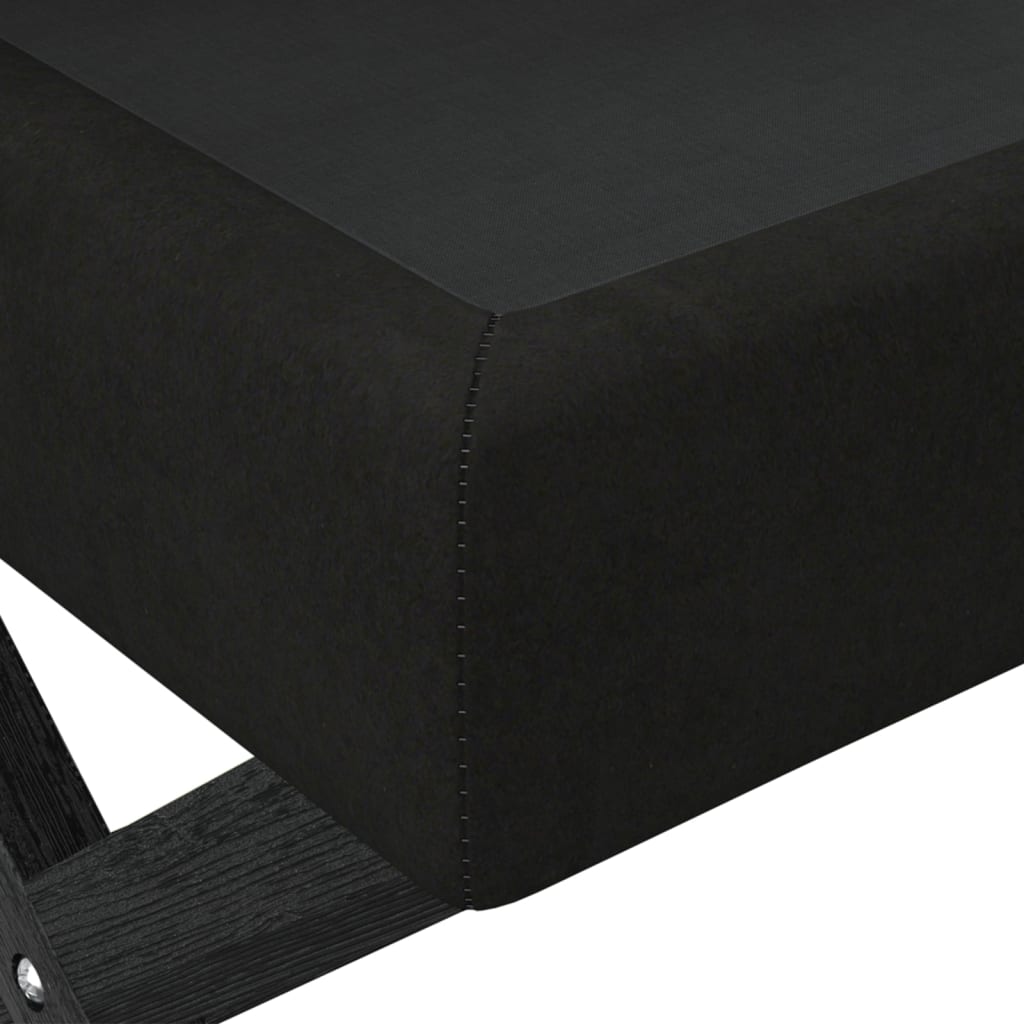 Hocker mit Stauraum Schwarz 110x45x49 cm Samt