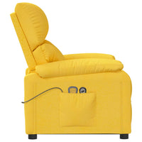 Thumbnail for Massagesessel mit Aufstehhilfe Gelb Stoff