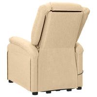 Thumbnail for Massagesessel mit Aufstehhilfe Creme Stoff