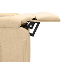 Thumbnail for Massagesessel mit Aufstehhilfe Creme Stoff