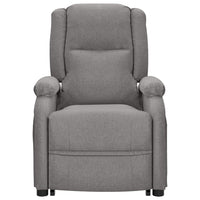 Thumbnail for Massagesessel mit Aufstehhilfe Hellgrau Stoff