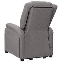 Thumbnail for Massagesessel mit Aufstehhilfe Hellgrau Stoff