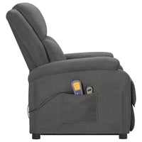 Thumbnail for Massagesessel mit Aufstehhilfe Dunkelgrau Stoff