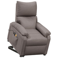 Thumbnail for Massagesessel mit Aufstehhilfe Taupe Stoff