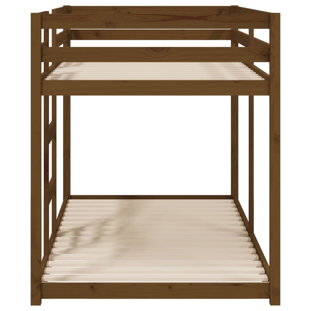 Etagenbett Honigbraun 90x190 cm Massivholz Kiefer