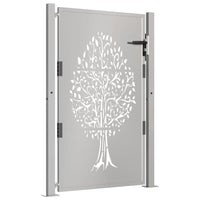 Thumbnail for Gartentor 105x155 cm Cortenstahl Baum-Design