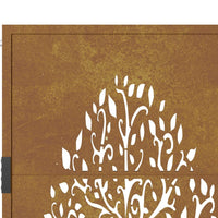Thumbnail for Gartentor 105x155 cm Cortenstahl Baum-Design