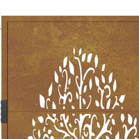Thumbnail for Gartentor 105x180 cm Cortenstahl Baum-Design