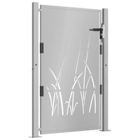 Thumbnail for Gartentor 105x155 cm Cortenstahl Gras-Design