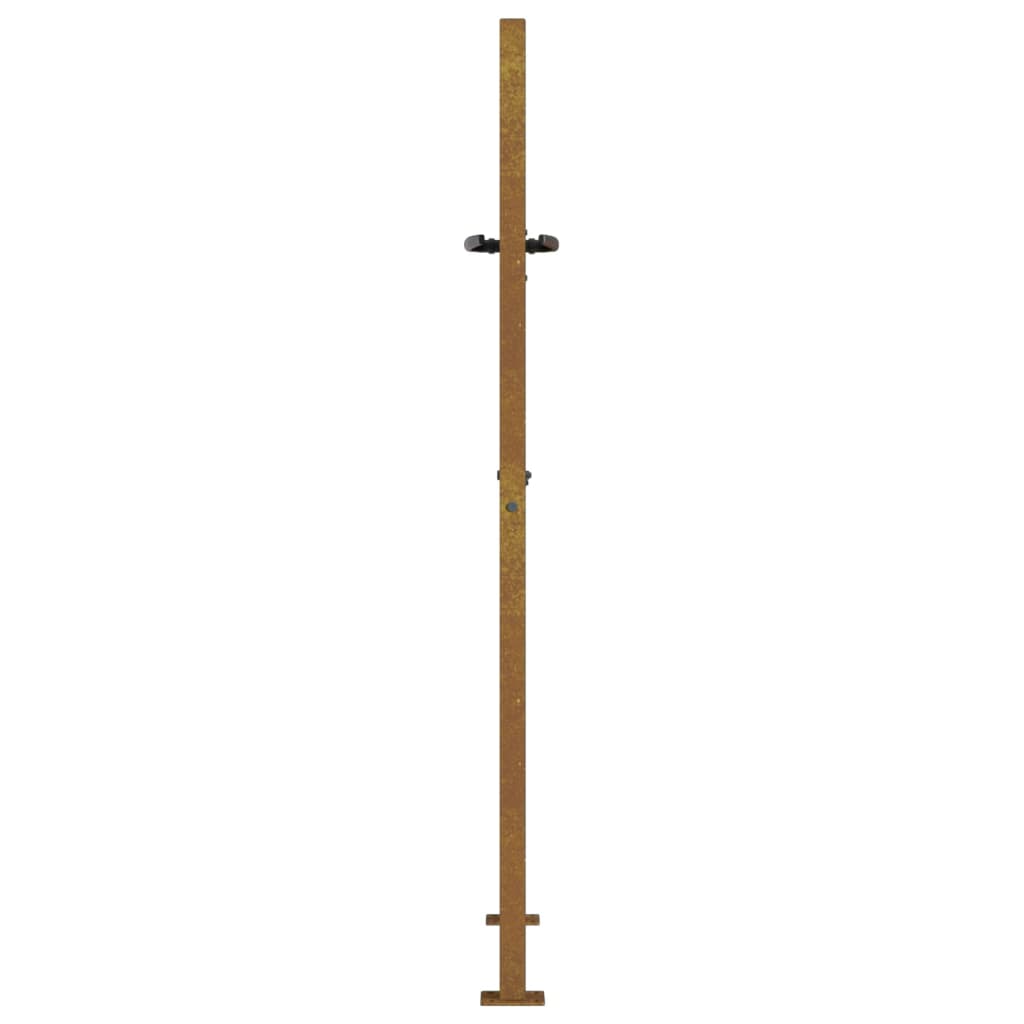 Gartentor 105x155 cm Cortenstahl Gras-Design