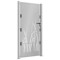 Thumbnail for Gartentor 105x205 cm Cortenstahl Gras-Design