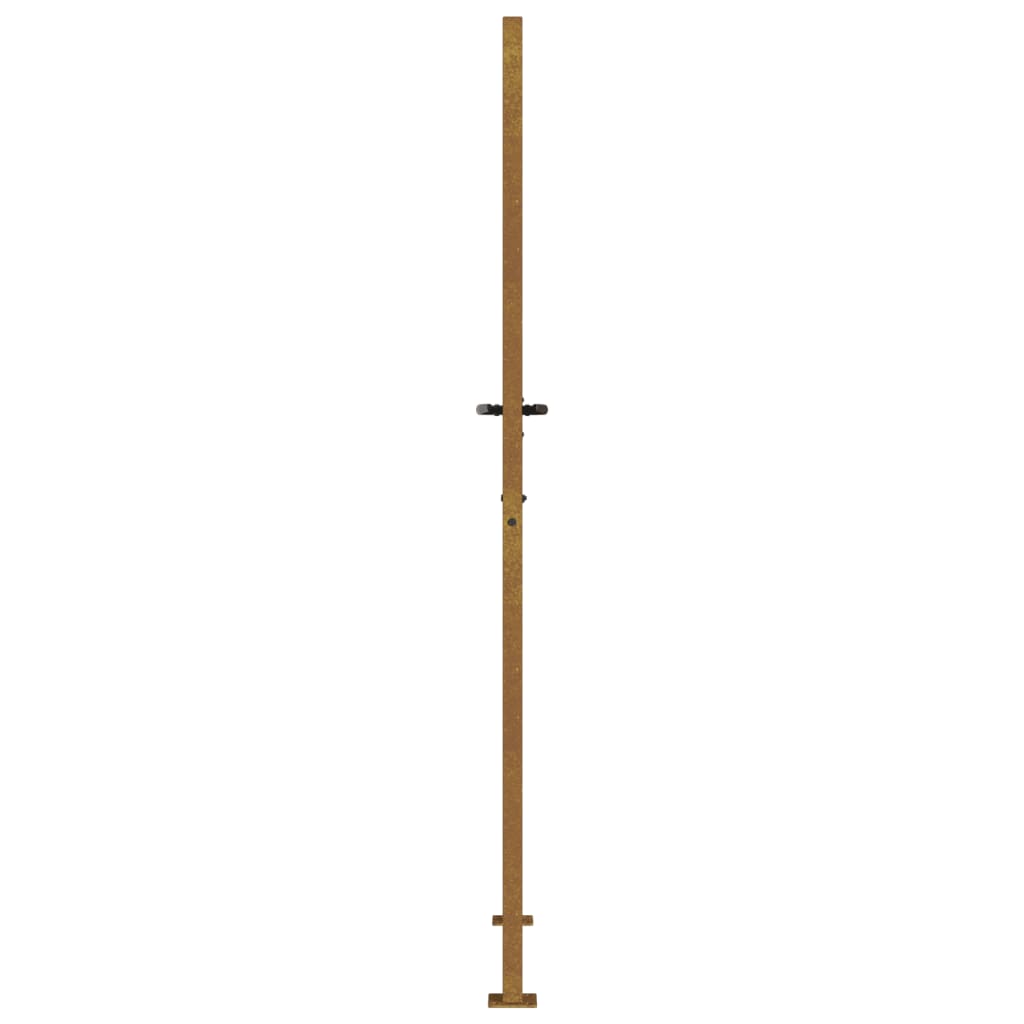 Gartentor 105x205 cm Cortenstahl Gras-Design