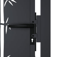 Thumbnail for Gartentor Anthrazit 105x205 cm Stahl Bambus-Design
