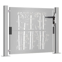 Thumbnail for Gartentor 105x105 cm Cortenstahl Bambus-Design