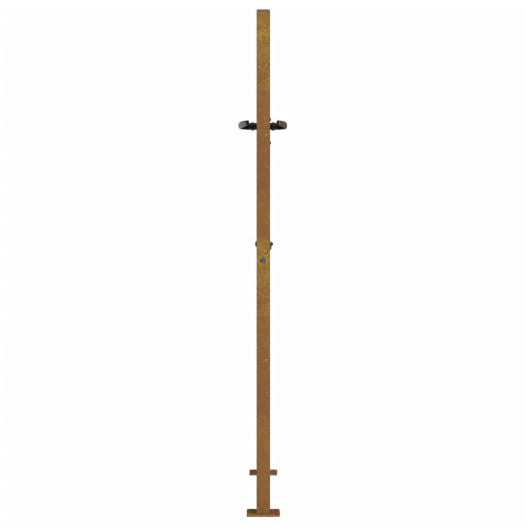 Gartentor 105x130 cm Cortenstahl Bambus-Design