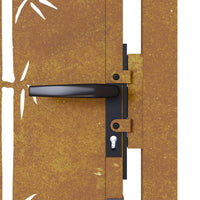 Thumbnail for Gartentor 105x130 cm Cortenstahl Bambus-Design