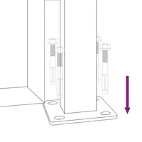 Thumbnail for Gartentor 105x130 cm Cortenstahl Bambus-Design
