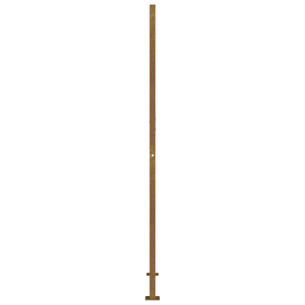 Gartentor 105x180 cm Cortenstahl Quadratisches Design