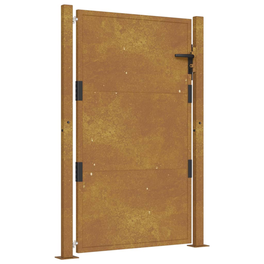 Gartentor 105x155 cm Cortenstahl