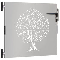 Thumbnail for Gartentor 85x100 cm Cortenstahl Baum-Design