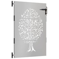 Thumbnail for Gartentor 85x125 cm Cortenstahl Baum-Design