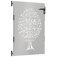 Thumbnail for Gartentor 85x150 cm Cortenstahl Baum-Design