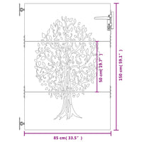 Thumbnail for Gartentor 85x150 cm Cortenstahl Baum-Design