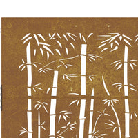 Thumbnail for Gartentor 105x105 cm Cortenstahl Bambus-Design