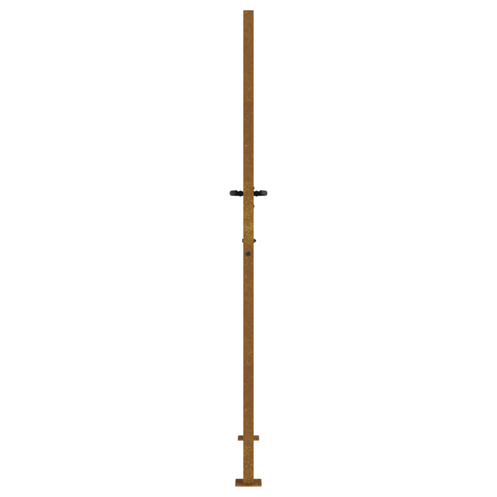 Gartentor 105x180 cm Cortenstahl Quadratisches Design