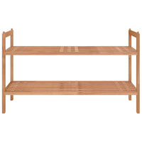 Thumbnail for Schuhregal 69x27x41 cm Massivholz Nussbaum