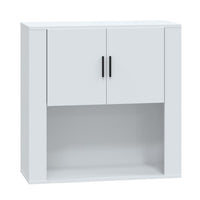 Thumbnail for Wandschrank Hochglanz-Weiß 80x33x80 cm Holzwerkstoff