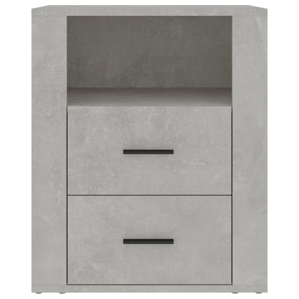 Nachttisch Betongrau 50x36x60 cm Holzwerkstoff
