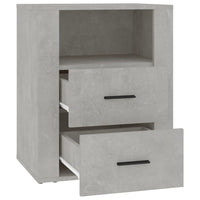 Thumbnail for Nachttisch Betongrau 50x36x60 cm Holzwerkstoff