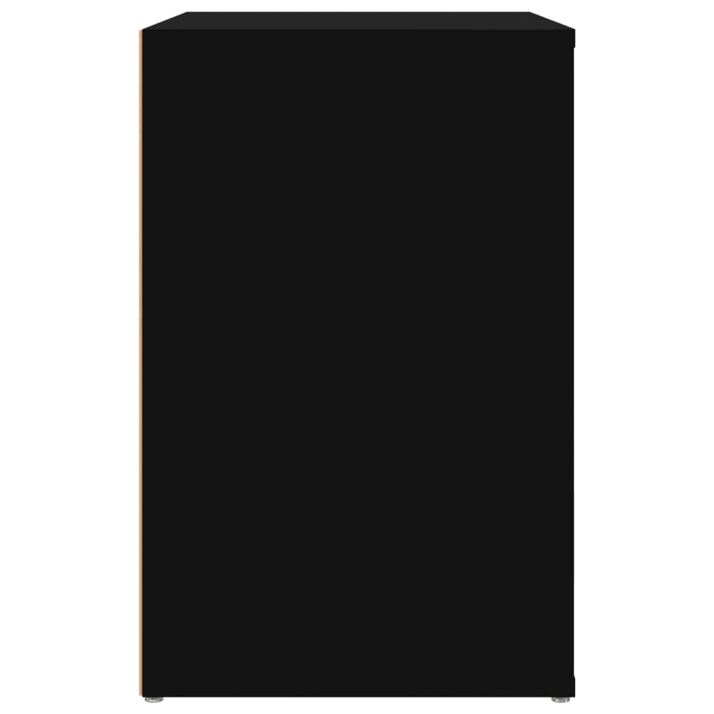 Schuhschrank Schwarz 130x35x54 cm Holzwerkstoff