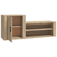 Thumbnail for Schuhschrank Sonoma-Eiche 130x35x54 cm Holzwerkstoff