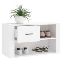 Thumbnail for Schuhschrank Weiß 80x35x45 cm Holzwerkstoff