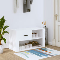 Thumbnail for Schuhschrank Weiß 80x35x45 cm Holzwerkstoff