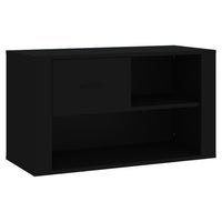 Thumbnail for Schuhschrank Schwarz 80x35x45 cm Holzwerkstoff