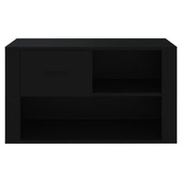 Thumbnail for Schuhschrank Schwarz 80x35x45 cm Holzwerkstoff