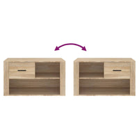 Thumbnail for Schuhschrank Sonoma-Eiche 80x35x45 cm Holzwerkstoff