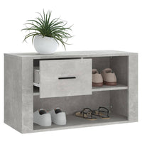 Thumbnail for Schuhschrank Betongrau 80x35x45 cm Holzwerkstoff