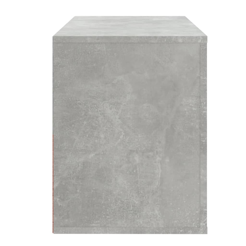 Schuhschrank Betongrau 80x35x45 cm Holzwerkstoff