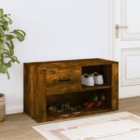 Thumbnail for Schuhschrank Räuchereiche 80x35x45 cm Holzwerkstoff