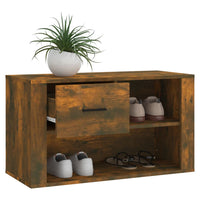 Thumbnail for Schuhschrank Räuchereiche 80x35x45 cm Holzwerkstoff
