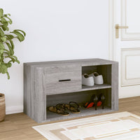 Thumbnail for Schuhschrank Grau Sonoma 80x35x45 cm Holzwerkstoff