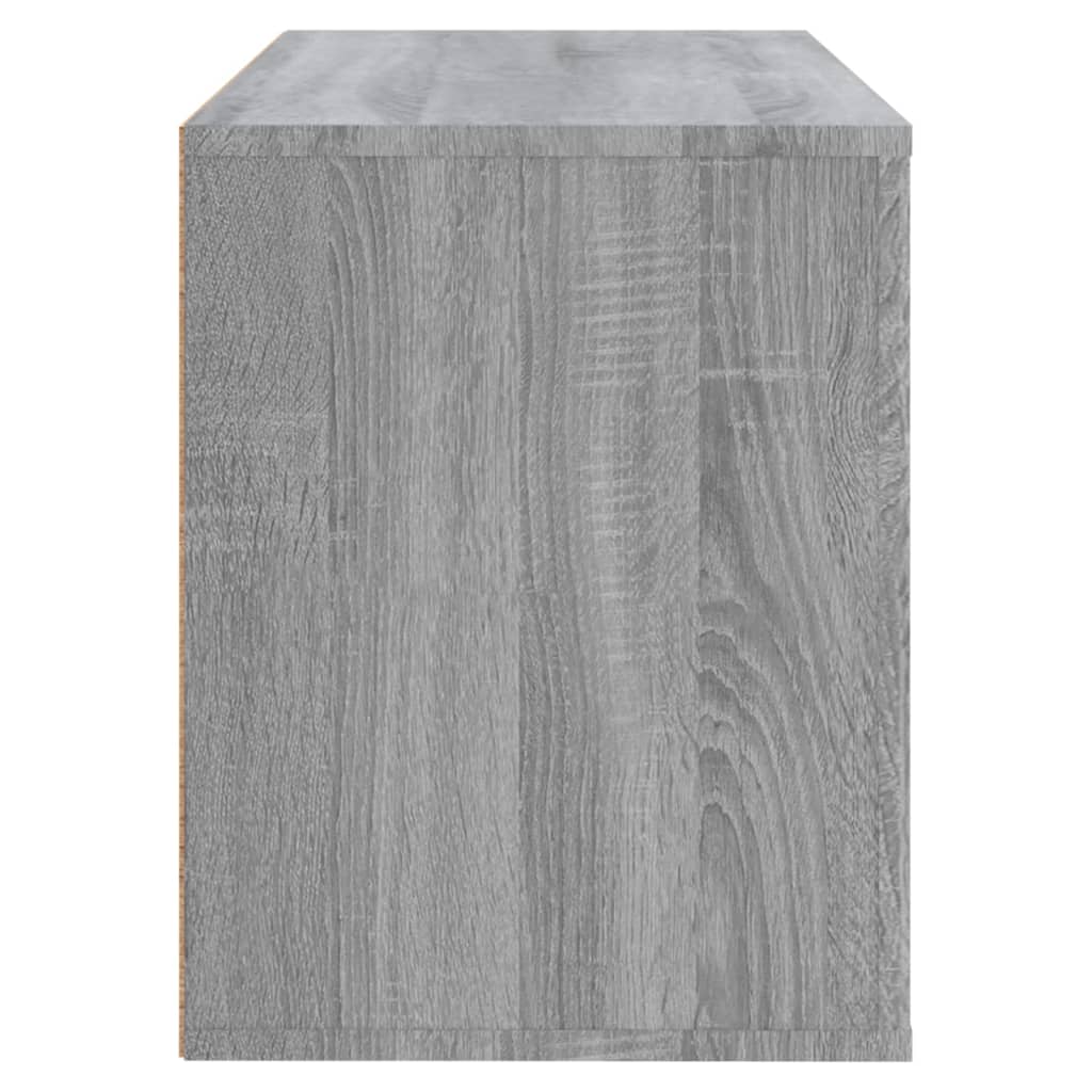 Schuhschrank Grau Sonoma 80x35x45 cm Holzwerkstoff